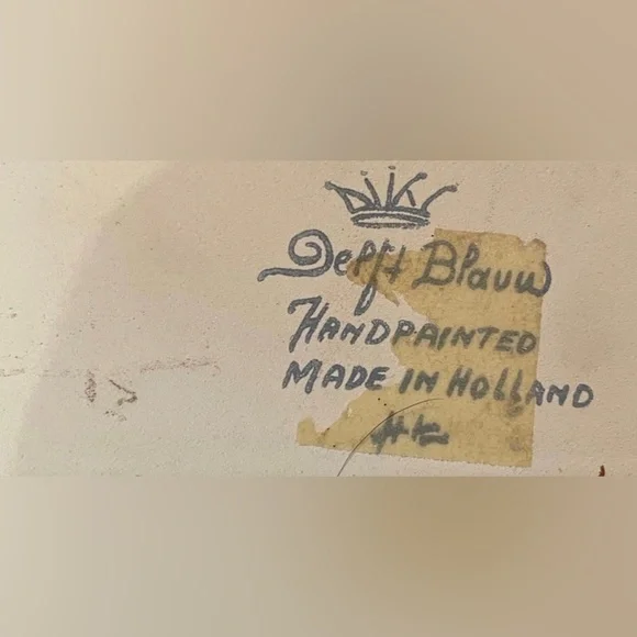 HAND-PAINTED IN HOLLAND -THE PHARMACIST & THE PASTEIBACKEN  Large Tiles - Picture 6 of 8